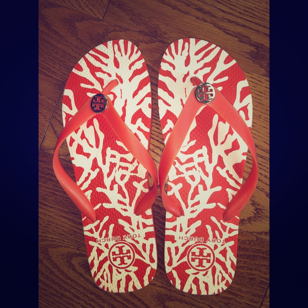 Brand new Tory Burch flip flops